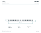 300mm Genişlik Alüminyum Soğutucu 1064 AS