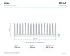 180mm Genişlik Alüminyum Soğutucu 266 AS