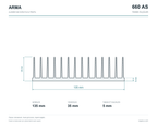135mm Genişlik Alüminyum Soğutucu 660 AS