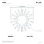 810 ASL – Ø24 mm Dairesel Alüminyum Soğutucu
